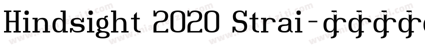 Hindsight 2020 Strai字体转换